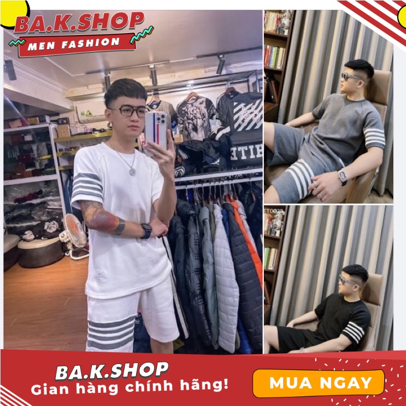 Đồ bộ nam, bộ thể thao nam 3KMEN cao cấpvải xốp Hàn co giãn thoáng mát dễ chịu không nhăn nhàu
