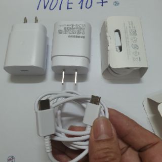 Bộ Sạc Cáp Samsung Note10, Note10+ Zin Hãng, Bản Chân Dẹt Châu Âu, Mỹ