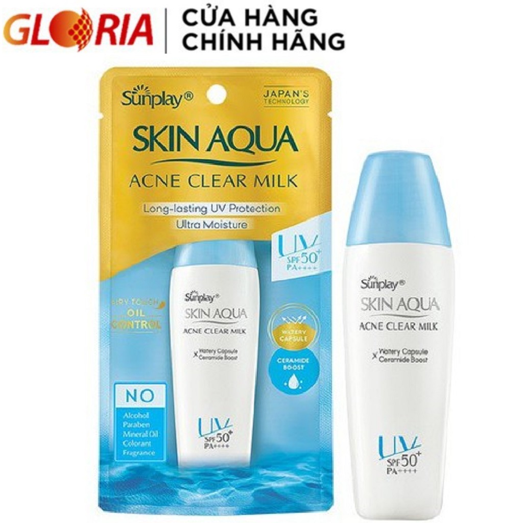 Sữa Chống Nắng Dưỡng Da Ngừa Mụn Sunplay Skin Aqua Acne Clear SPF 50+ PA++++ 25g