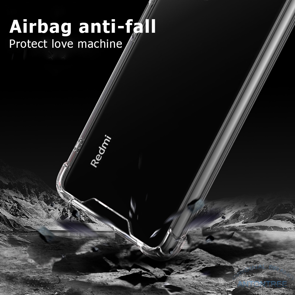 Ốp bảo vệ Camera 3in1 Redmi 10 10C 10A Xiaomi Redmi10 Armor Case Full Clear Jelly Air Bag Vỏ chống sốc + Kính cường lực