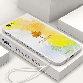 Ốp Điện Thoại Silicon Có Dây Đeo Cho iPhone 7 8 7 plus 8 plus 6 6s plus x xs xr xs max