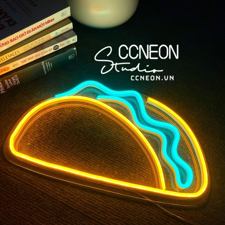 Đèn Trang Trí Led Neon Sign Bánh Mỳ Sandwich [Kích thước 33x19 cm]