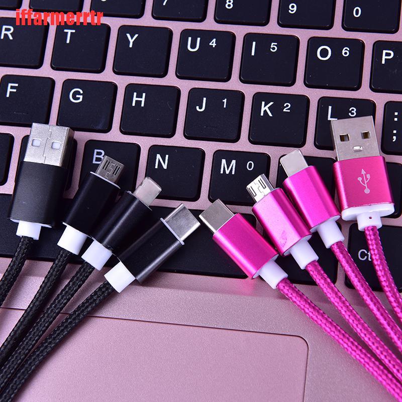 Dây Cáp Sạc Đa Năng 3 Trong 1 Đầu Usb Type C | Shopee Việt Nam