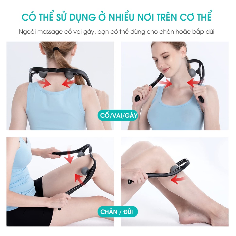 Ảnh Dụng Cụ Massage Đa Năng Cao Cấp KingTech - Hỗ Trợ Cổ, Vai, Gáy - Tiện Dụng, Nhẹ Nhàng - Chính Hãng 4