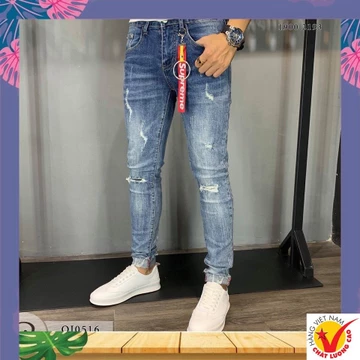 Quần Bò Nam Đẹp Đẳng Cấp Không Ra Màu Co Giãn,quần bò nam chất ở bắc giang,quần jean nam đẹp,quần jean nam rách gối