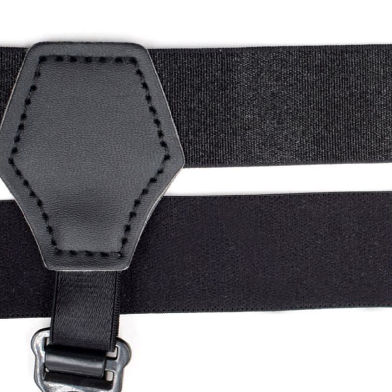 Dasbsug 2 Bộ Unisex Tất Garters Thắt Lưng Treo Có Thể Điều Chỉnh Chống Trơn Trượt Kẹp Đôi