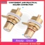 Tominihouse 2 Chiếc Đồng Mạ Vàng RCA Bảng Điều Khiển Gắn Jack Cái Nhà Ga Ổ Cắm Kết Nối Âm Thanh