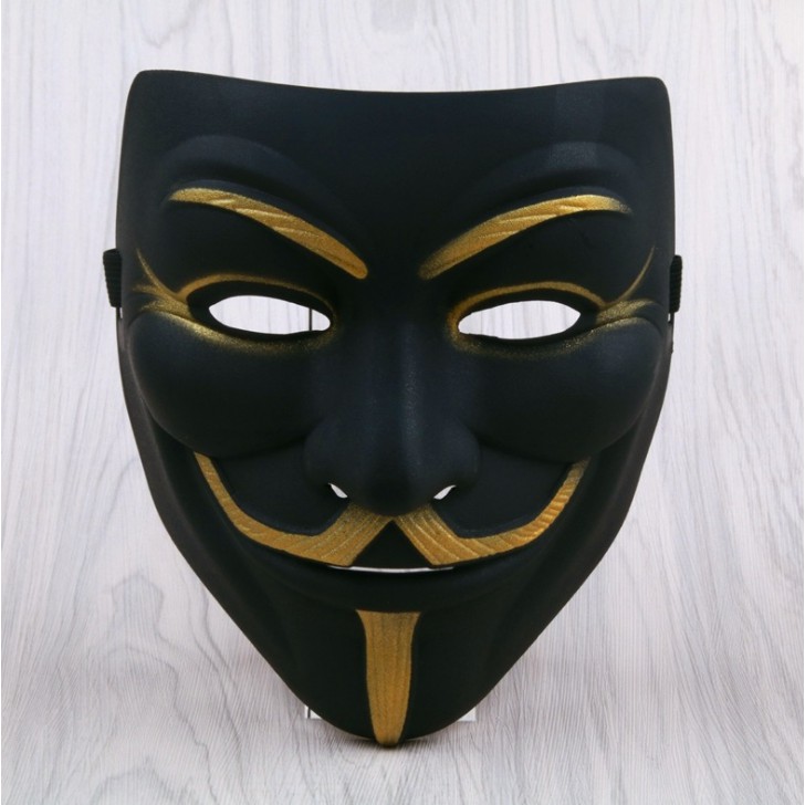 Mặt nạ hacker đen đeo mặt hoặc treo trang trí | Shopee Việt Nam