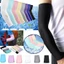 Chất Lượng Cao - 1 Cặp Tay Thể Thao - Găng Tay Dài Chống Tia UV Chống Nắng - Tay Kem Chống Nắng Ice Silk - Bảo Vệ Tay - Dây Tay Nửa Ngón Tay