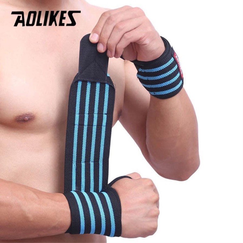 Quấn cổ tay tập gym đẩy tạ aolikes