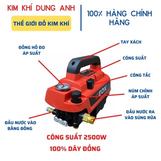 Máy rửa xe gia đình Geox GL - RS9 2500W chính hãng máy rửa xe mini - Kim Khí Dung Anh