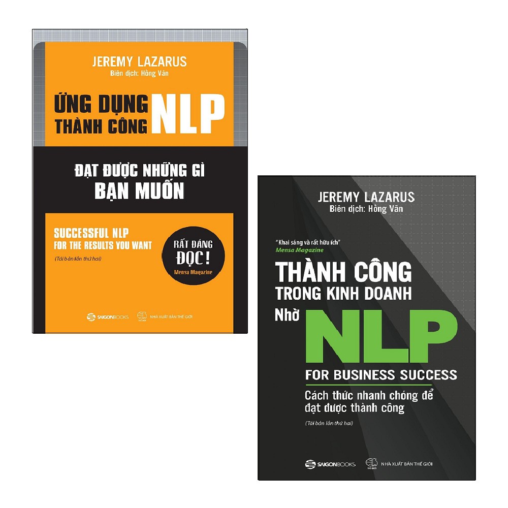 SÁCH: Bộ 2c NLP Tác giả Jeremy Lazarus: Thành công trong kinh doanh nhờ ...