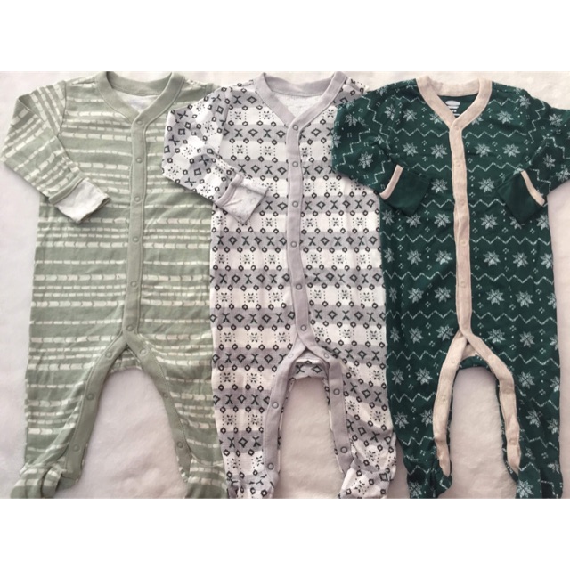 [MD143] 0-3M O.L.D Body sleep suit dài tay liền tất  xuất xịn cho bé yêu