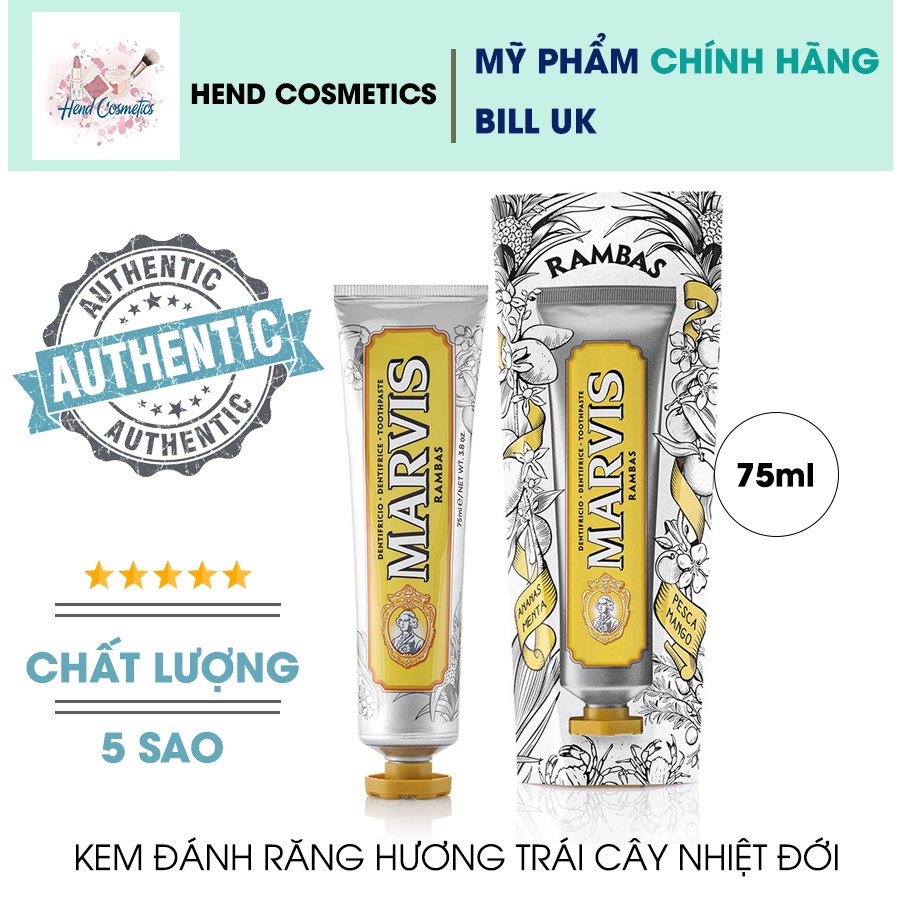 Kem Đánh Răng Marvis Limited Edition Rambas 75ml | Shopee Việt Nam