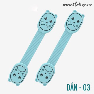 Chốt khóa tủ an toàn cho bé, Cài khóa an toàn, Khóa tủ nhựa, trẻ em, khóa tủ lạnh an toàn cho bé hình cún