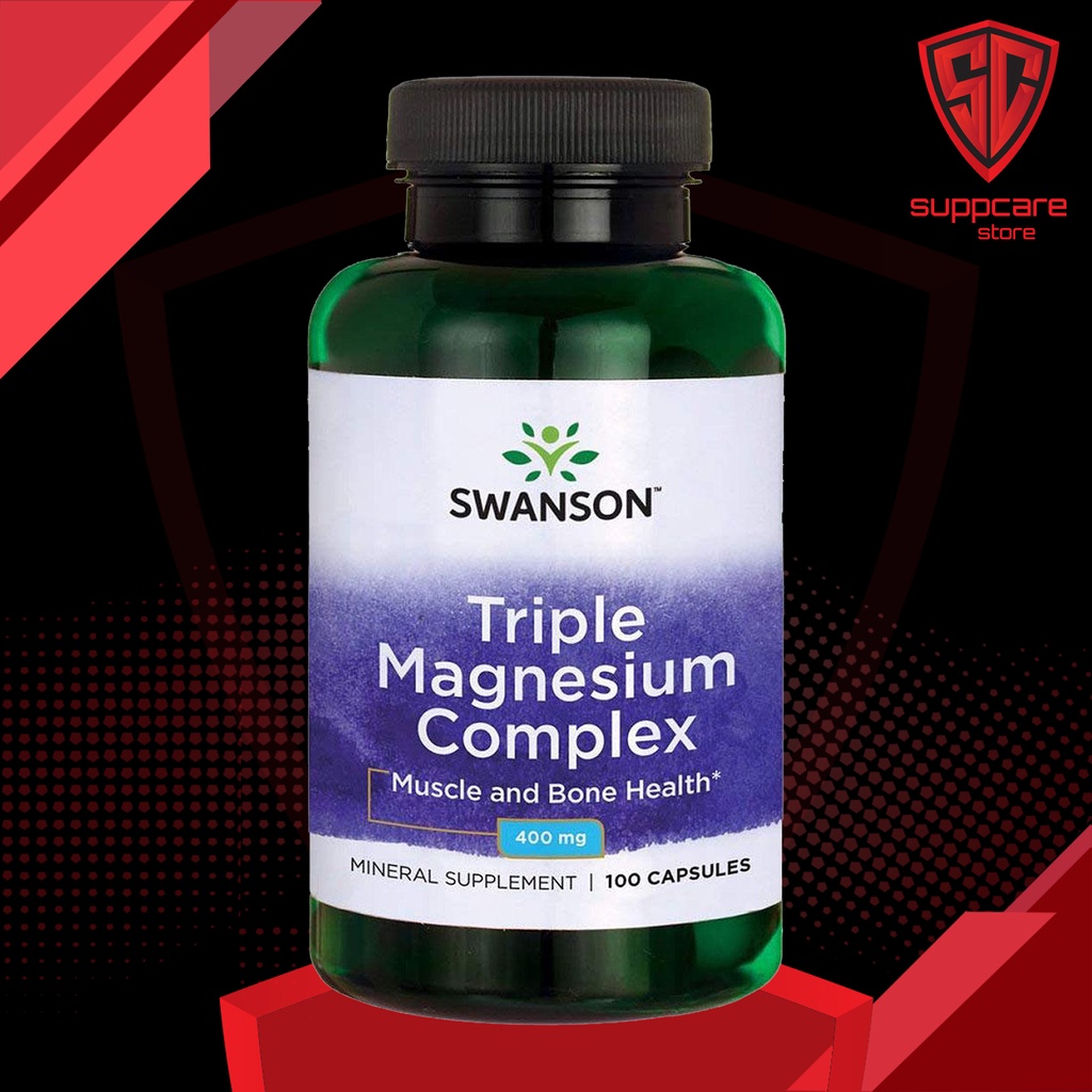 Magnesium Swanson Triple Magnesium Complex 400 mg [30 100 300