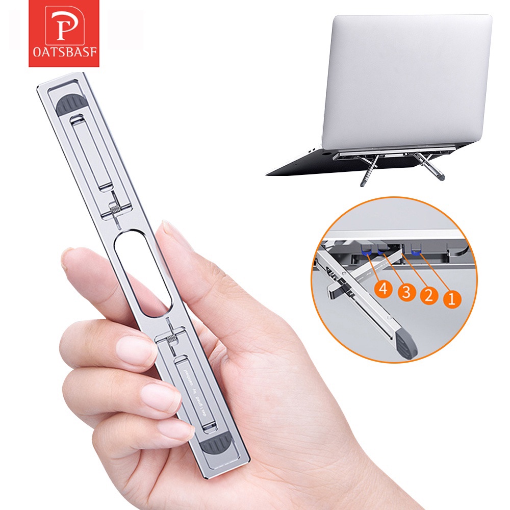 Giá đỡ máy tính xách tay OATSBASF bằng nhôm có thể điều chỉnh tiện dụng | BigBuy360 - bigbuy360.vn