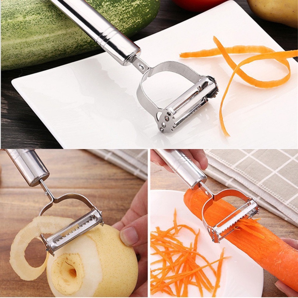 Dụng cụ gọt bào sợi rau củ inox thép không gỉ tiện lợi đa năng