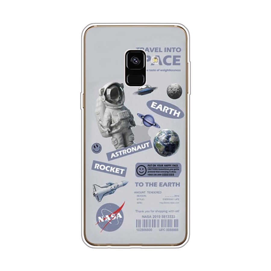 Ốp Điện Thoại TPU Dẻo In Họa Tiết Độc Đáo Thời Trang Cho Samsung Galaxy A8 plus 2018 A6 2018 plus