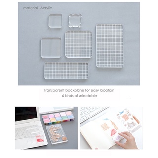 Jianwu 1 Pha Lê Acrylic Tem Trong Suốt Con Dấu Creat Friend Quà Tặng Phụ Kiện Chất Lượng Cao Plexiglass DIY Văn Phòng Phẩm Đồ Dùng Học Tập