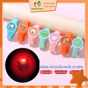 Đồng hồ đuổi muỗi cho bé phát sáng tinh dầu tự nhiên