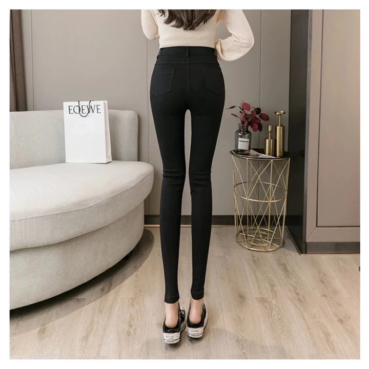 Quần legging nữ dài cạp cao cấp gen bụng nâng mông có túi chất Umi dày - Quần legging đen nữ ôm vải bó co giãn 4 chiều