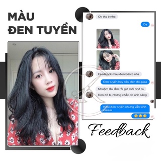 Thuốc Nhuộm Tóc Màu Đen Tự  Nhiên | Đen Tuyền | Lên Từ Mọi Nền Tóc 100G- Khanh.Color