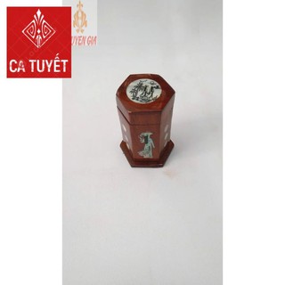 Lọ tăm bằng gỗ áo dài thướt tha