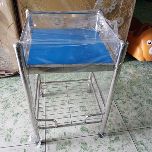 Kệ inox 2 tầng hình vuông 35 để nồi cơm bếp gas mini | Shopee Việt Nam
