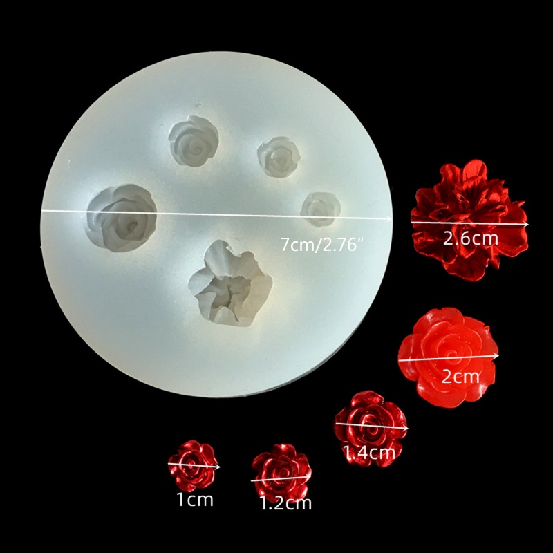 Un * Hoa Sen Lá Cánh Hoa Khuôn Silicon Chai Cá Epoxy Đúc Khuôn Pha Lê Epoxy