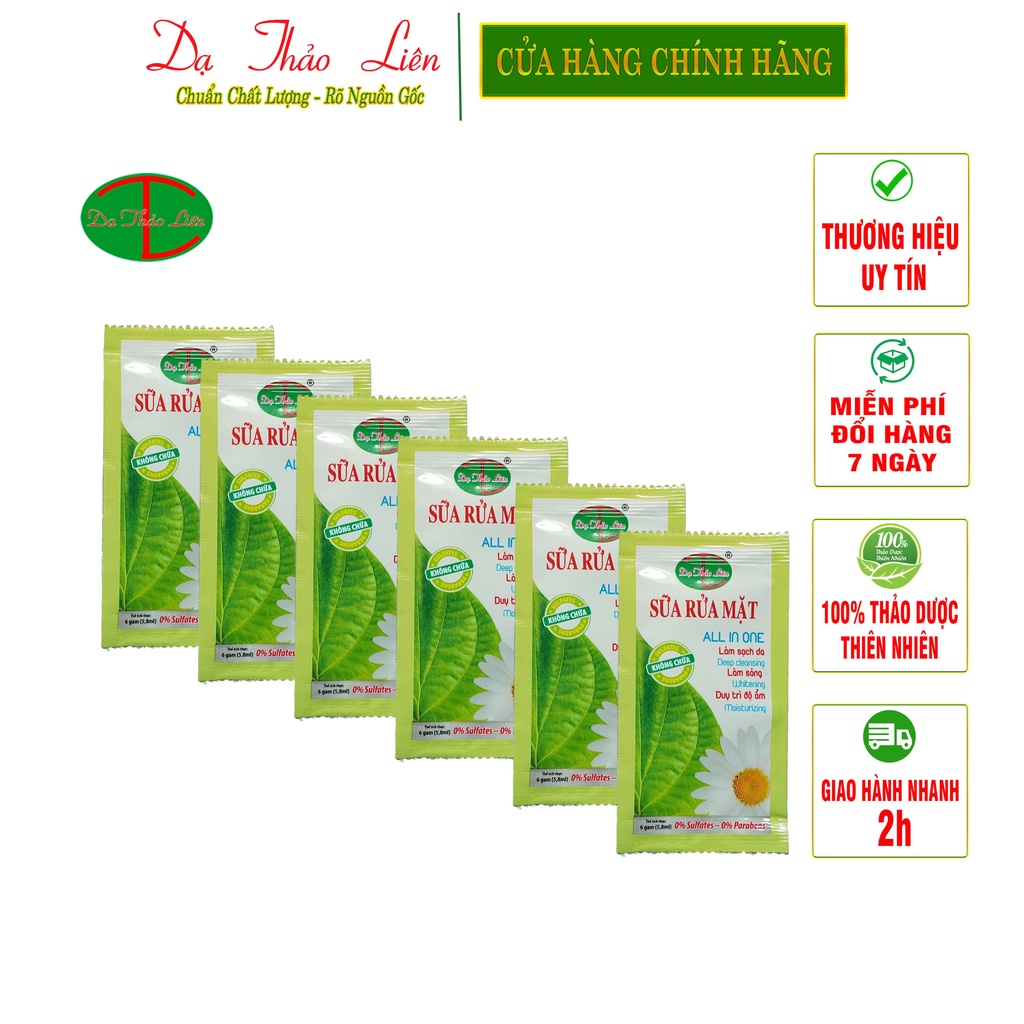 Ảnh Sữa Rửa Mặt Dạ Thảo Liên 5,8g 6ml giúp làm sạch nhanh chóng, dưỡng ẩm và trẻ hóa làn da 4