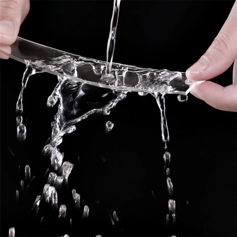Băng Keo Hai Mặt Nano 1M / 3M Trong Suốt Chống Nước Không Để Lại Dấu Và Giặt Rửa Được