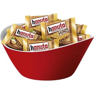 Bánh xốp kẹp socola hạt dẻ Hanuta minis Đức 200g