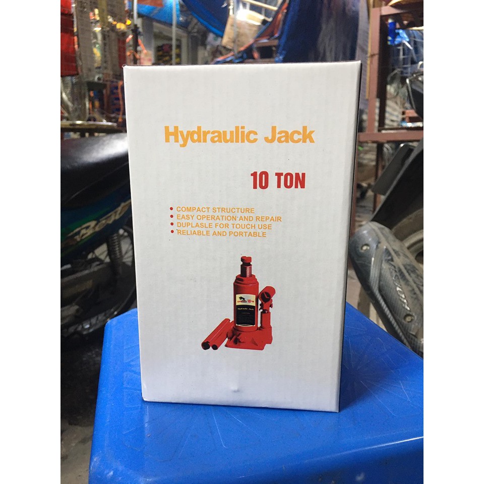 Kích thủy lực ô tô 10 tấn, con đội 10T