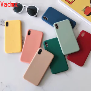 Ốp điện thoại silicon màu trơn hợp thời trang cho Oppo A12 A12E A7 A5S A3S R17 Pro