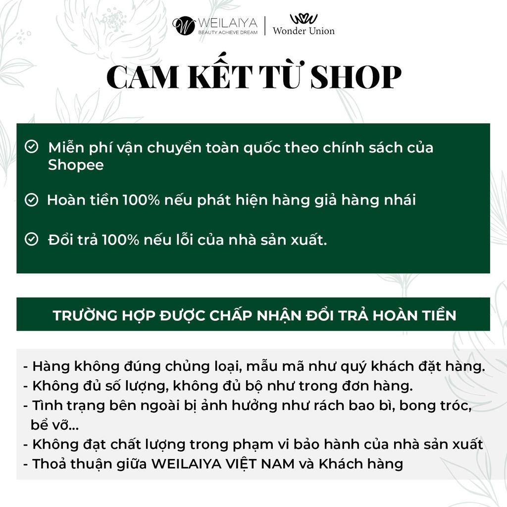 Mô tả Cặp dầu gội đầu và dầu xả tóc thảo dược Weilaiya gừng trắng giúp ngăn rụng và kích thích mọc tóc size du lịch 20ml - 5
