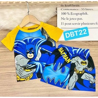 [7-11kg] set đồ bộ đùi bé trai chất thun lạnh in 3D hoạt hình