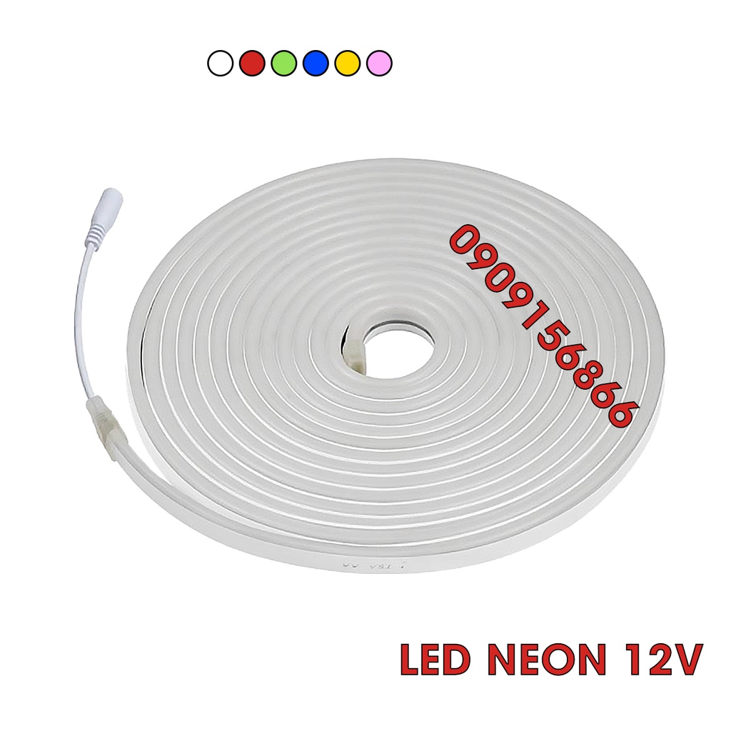 Dây Đèn Led Neon 12V 5 Mét, Dây Đèn Led Trang Trí Dẻo Chuyên Uốn Chữ ...