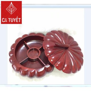 (NEW) KHAY ĐỰNG BÁNH MỨT KẸO CAO CẤP GỖ HƯƠNG NGUYÊN KHỔI QUẢ BÍ - SIZE TO ( ẢNH THẬT 100%)