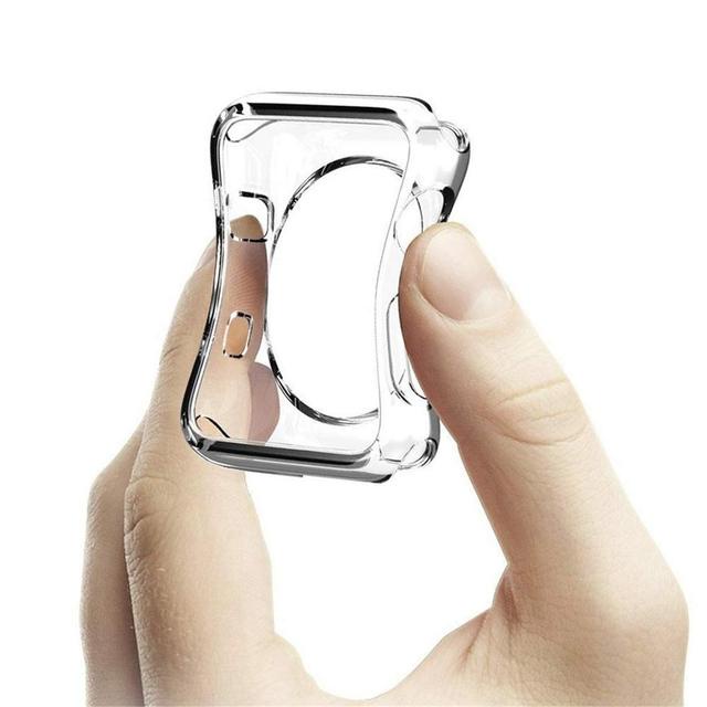 Ốp Bảo Vệ Đồng Hồ Bằng Silicon Mềm Chống Trầy Xước Cho Apple Watch 41MM 45MM 7 6 5 41 45 40 44 42 38 MM iWatch Series 7 6 SE 5 4 3 2