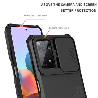 Ốp Điện Thoại Siêu Mỏng Chống Sốc Có Thanh Trượt Bảo Vệ Camera Cho Redmi Note 11 / 11s 11 Pro 4G / 5G / Redmi 10C