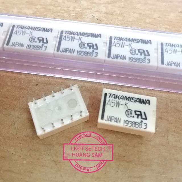 2PCS Takamisawa A5W-K 5V DIP Relay - 2x Audio Signal Relays DIP-10UM