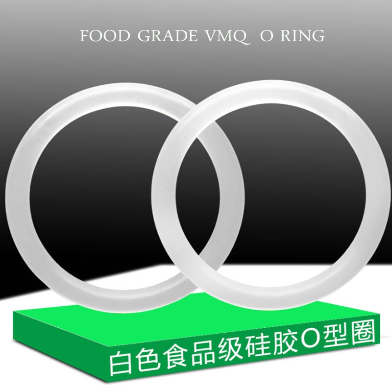5-30 Chiếc CS 3mm VMQ silicone Trắng o Vòng Đệm OD 10 ~ 100mm Thực Phẩm Vòng Silicon Vòng Chữ o Vòng Cao Su Miếng Đệm