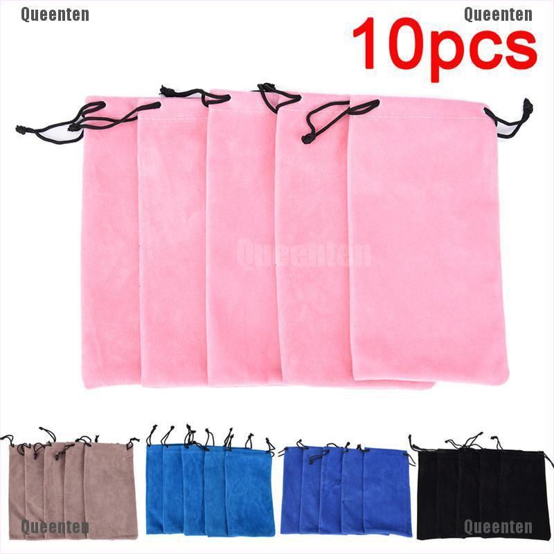 Bộ 10 túi nhung dây rút đựng kính râm tiện lợi | Shopee Việt Nam