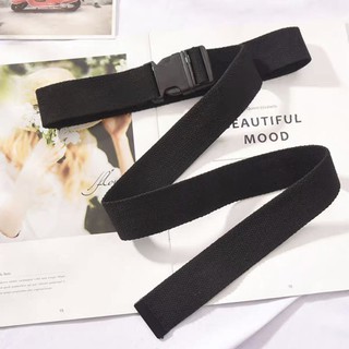 Thắt lưng vải canvas ulzzang unisex đầu khóa bấm thời trang Hàn Quốc, dây nịt dù nam nữ 3.3cm TL31