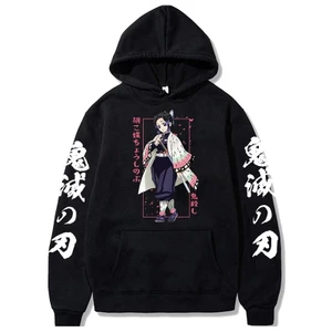 Kimetsu Không Yaiba Nam/Nữ Demon Slayer Khoác Harajuku Anime Nhật Bản Kawaii Áo Hoodie Kimetsu Hoạt Hình Áo Tanjiro Nezu