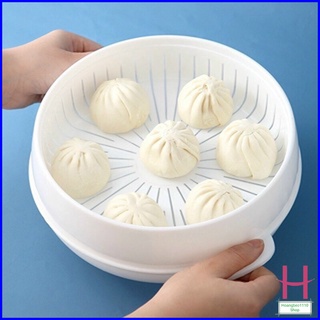 Khay hấp lò vi sóng Việt Nhật 5625 - 2 tầng 3 chi tiết chịu nhiệt tốt -Khay hấp thức ăn, Xửng hấp đồ ăn, bánh bao