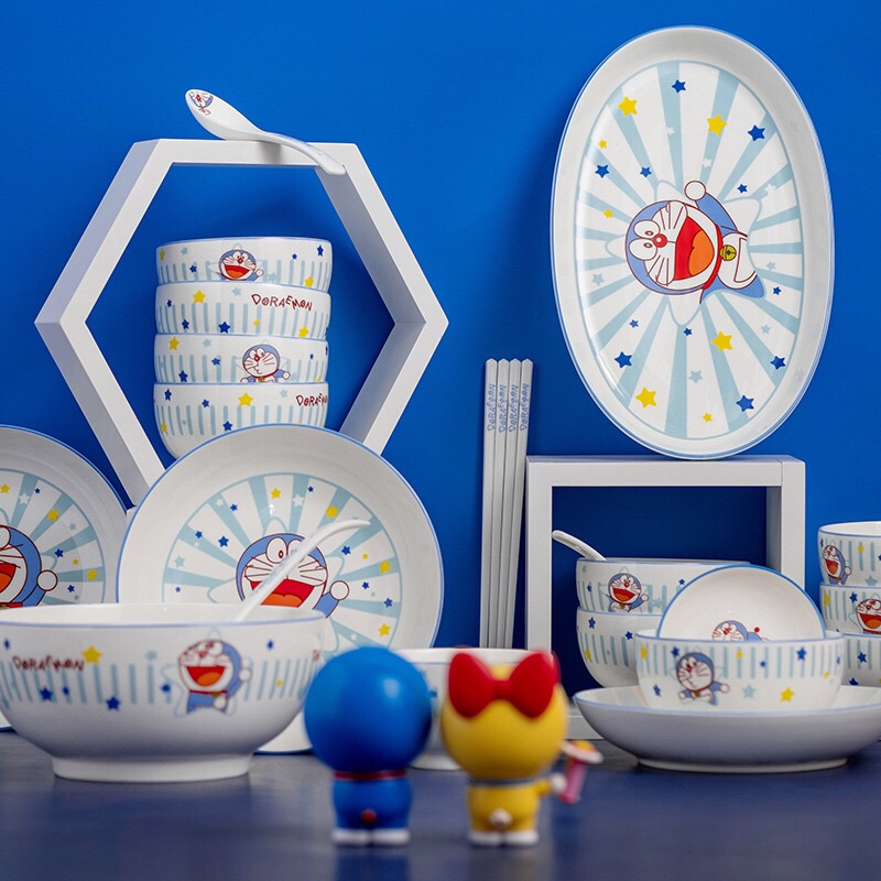 Bộ bát ăn Doraemon doremon bằng gốm sứ | Shopee Việt Nam
