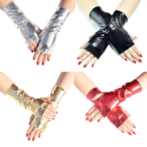 YOI Retro Bóng Da Ngắn Ngón Găng Tay Cos Khiêu Vũ Găng Tay Trang Điểm Găng Tay Cho Lễ Hội Trang Điểm Tiệc