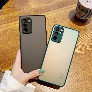 Ốp lưng trong nhám viền màu cho điện thoại OPPO Reno 6Z 6 5 Pro 5G Reno6 Reno5 Reno6Pro Reno5Pro